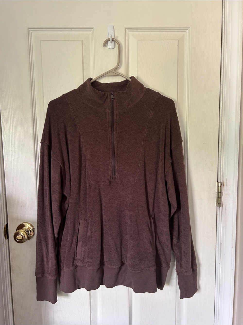 Aerie Terry Cloth Quarter zip